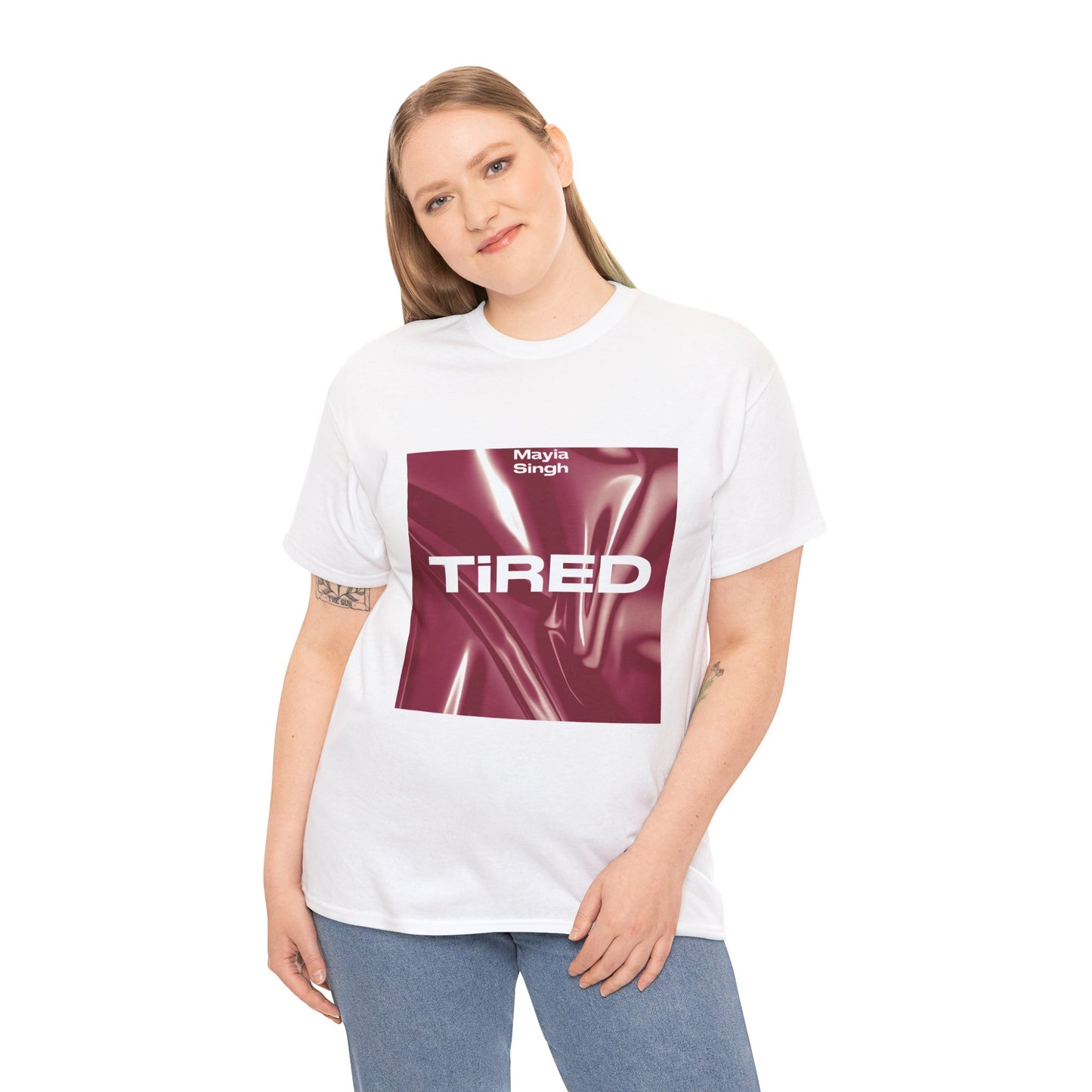 Mayia Singh “Tired” Unisex Heavy Cotton Tee