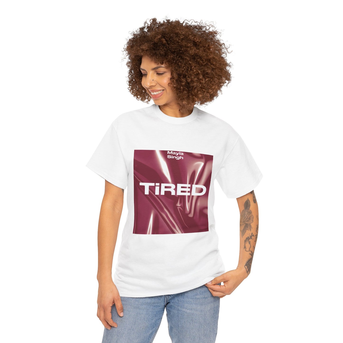 Mayia Singh “Tired” Unisex Heavy Cotton Tee